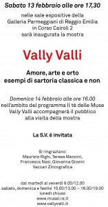 Vally Valli, Galleri aParmeggiani Reggio Emilia